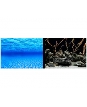Фон двухсторонний Синее море/Камни с корягами 30 см