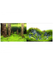 Фон двухсторонний Затопленный лес/Камни с растениями 40 см